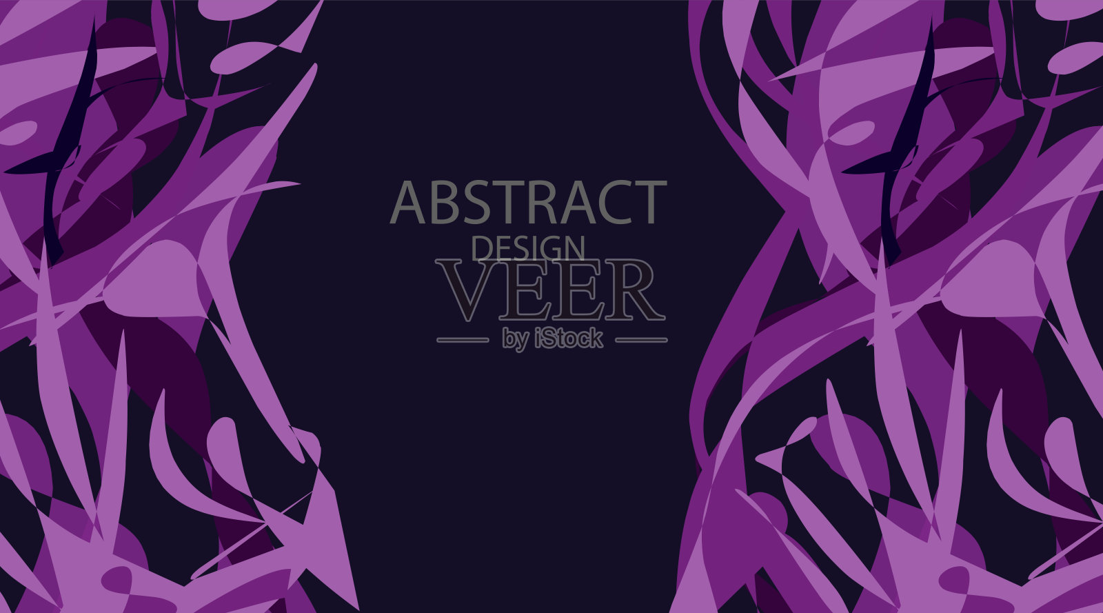 抽象的午夜蓝色框架背景插画图片素材