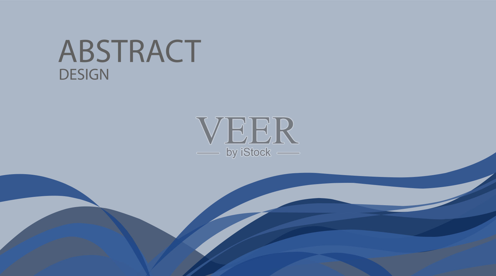 可编辑的蓝色背景抽象设计，EPS10格式插画图片素材