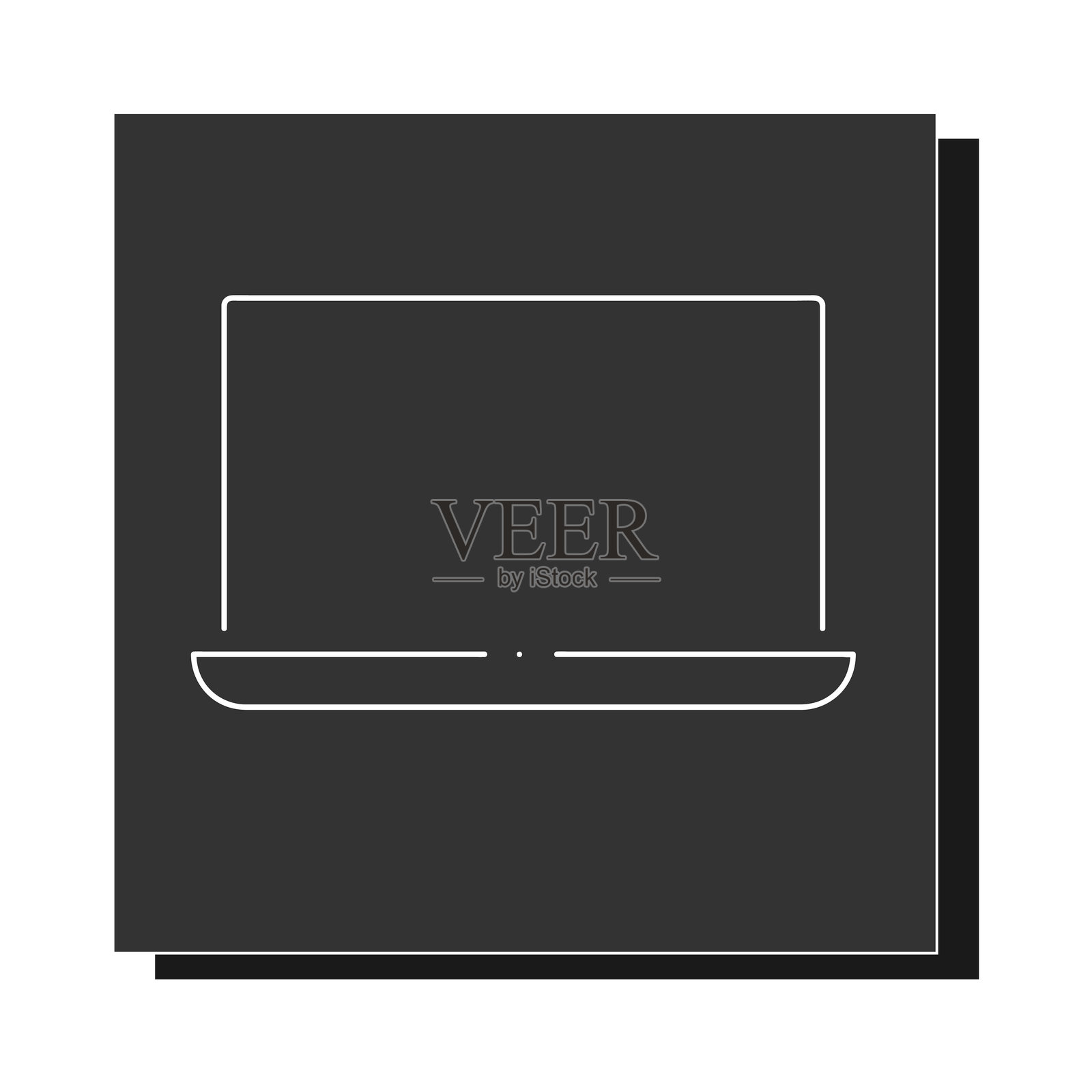 电脑和无线网络插画图片素材