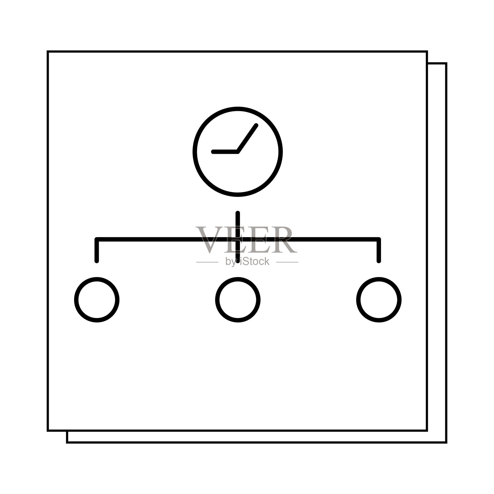 时间管理矢量图标符号图形，独立标志网页图标设计插画图片素材