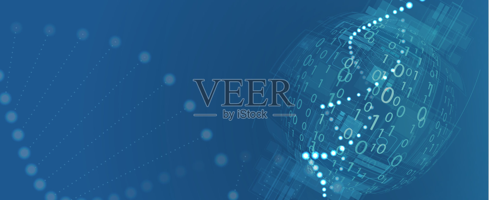 DNA科学与医学背景概念插画图片素材