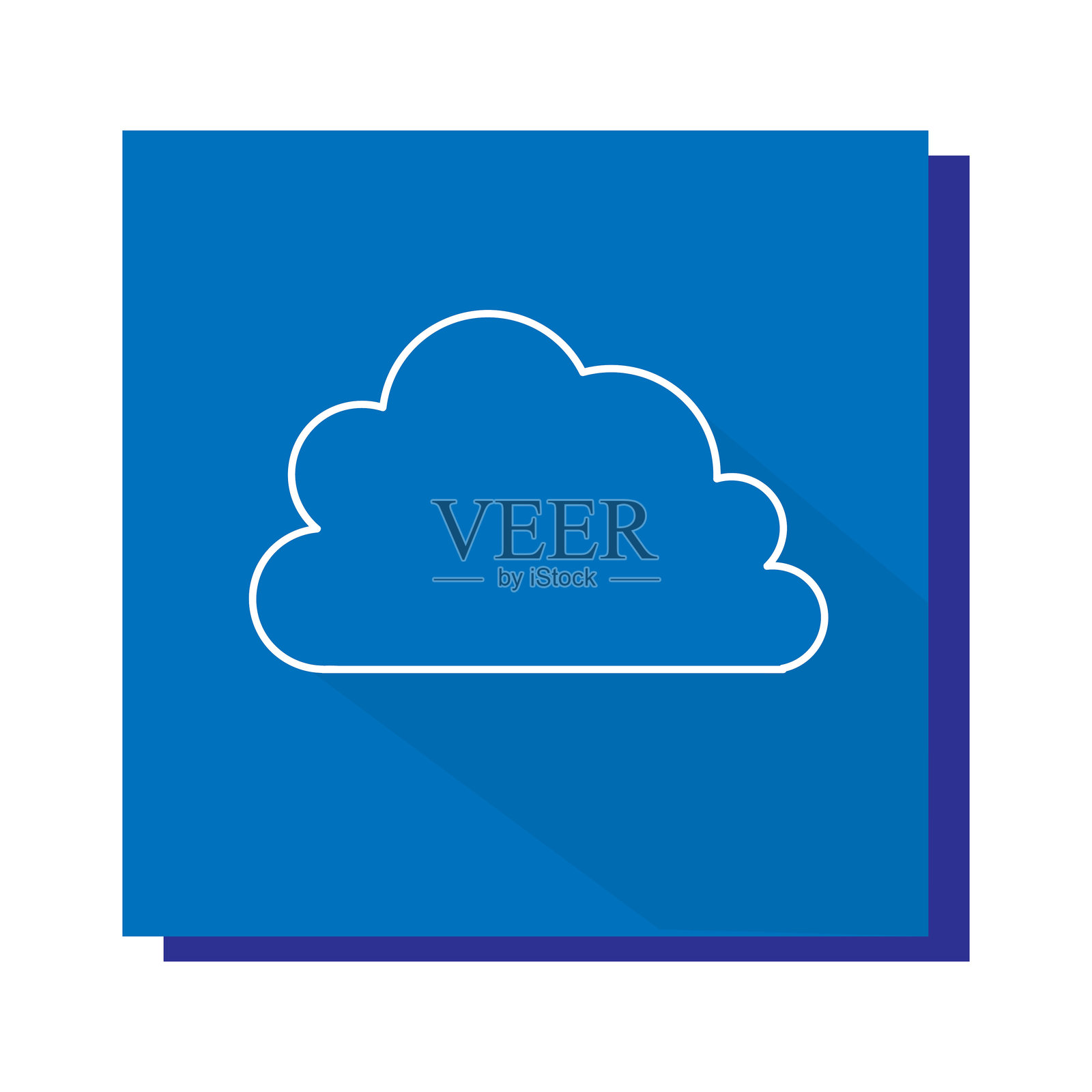 云朵矢量图标符号图形独立标志网页图标设计插画图片素材