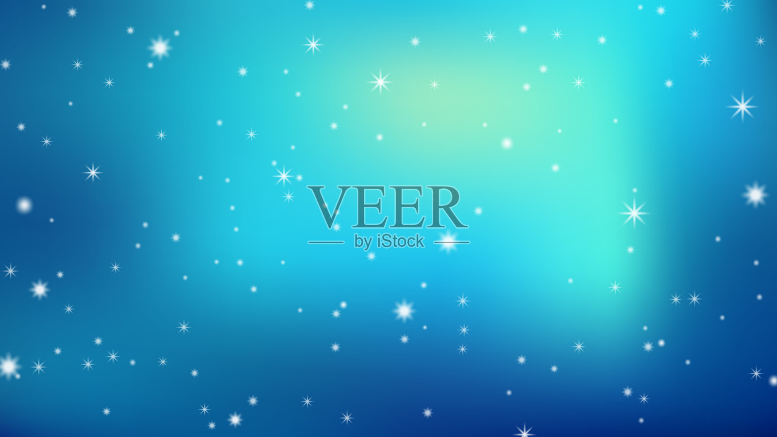 冬季夜空与闪亮星星的抽象图像。银河矢量插图背景。插画图片素材