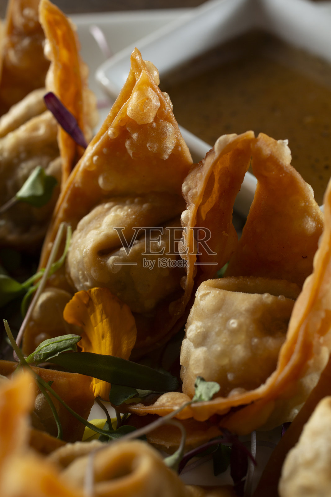 素菜馄饨照片摄影图片