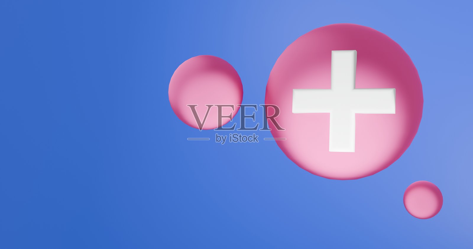 3D医生插图，医生符号抽象图形照片摄影图片