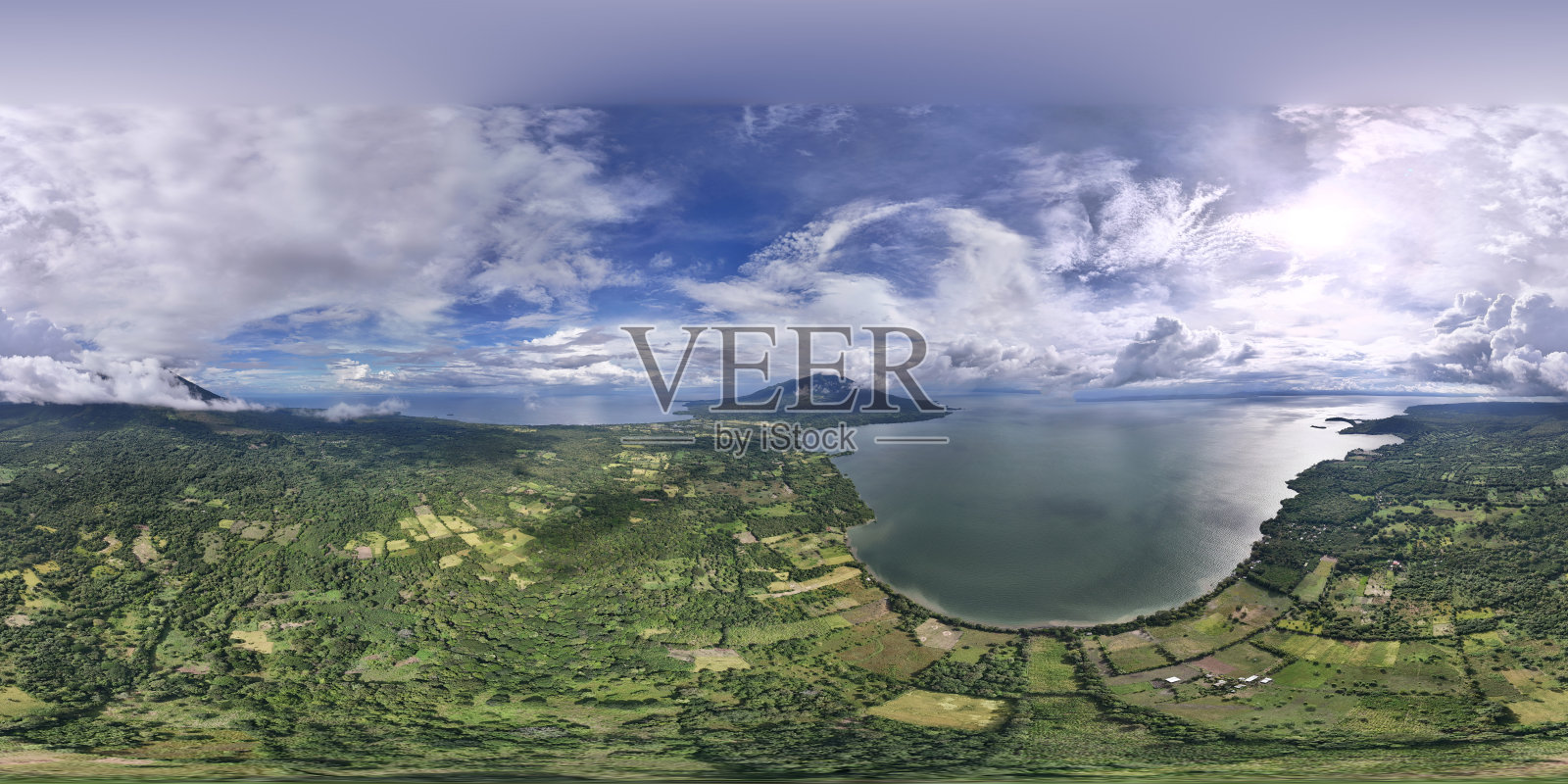 中美洲的绿色奥梅特佩岛照片摄影图片