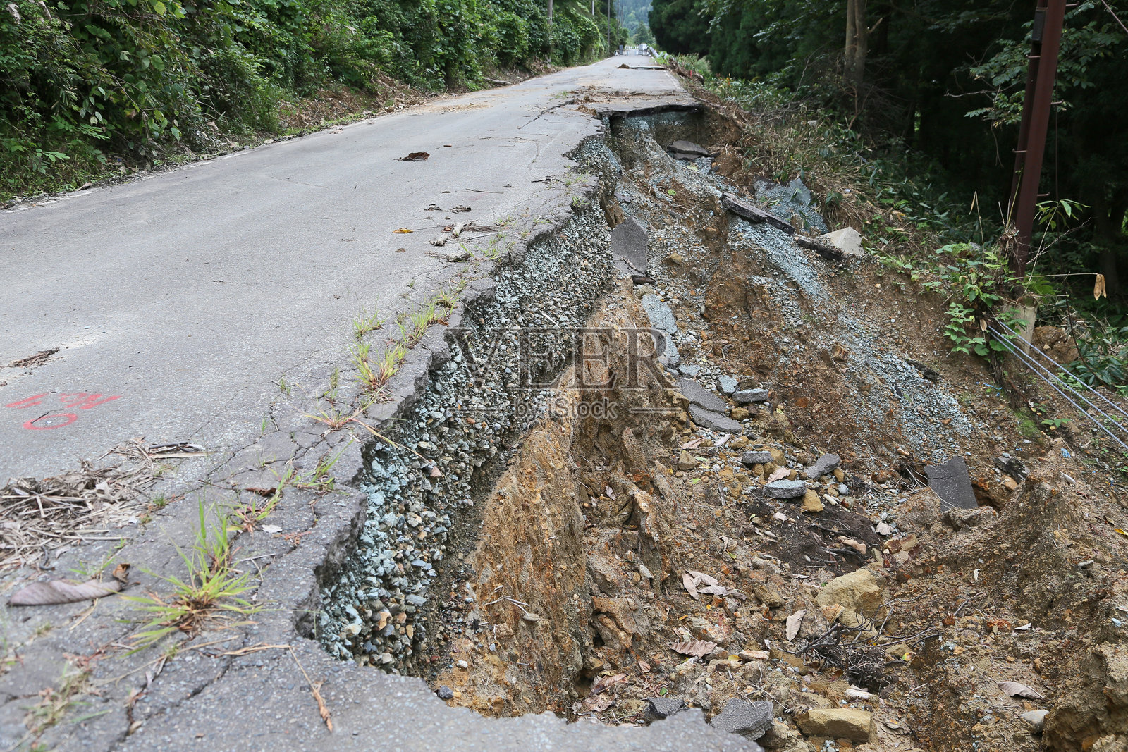山体滑坡照片摄影图片