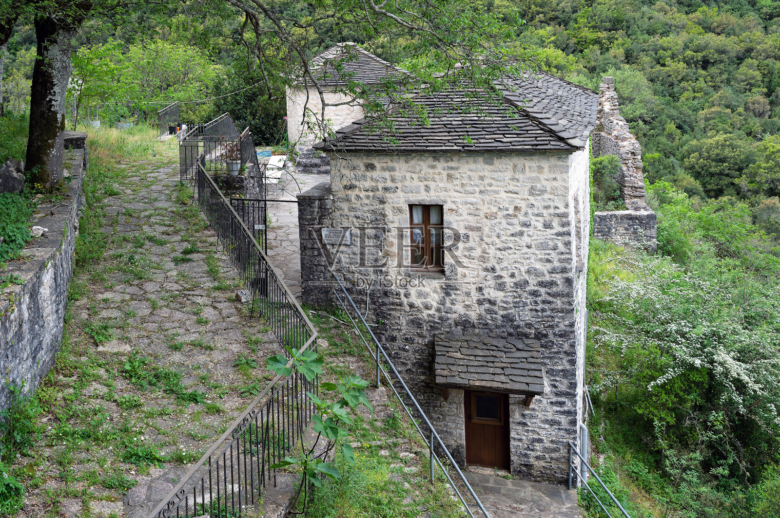 希腊的修道院照片摄影图片