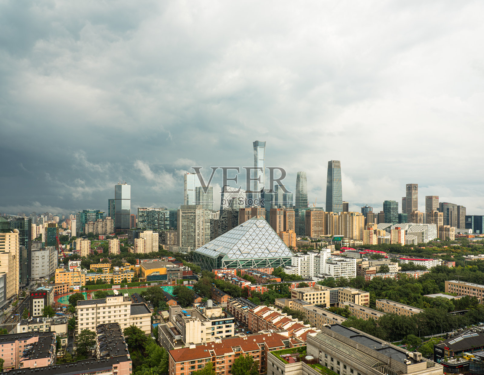 美丽的北京天际线，北京，中国照片摄影图片