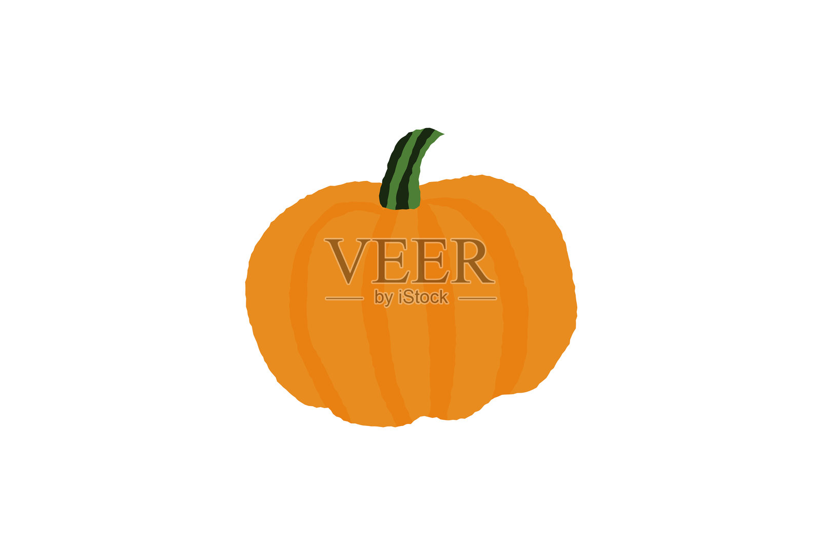 简单的南瓜剪贴画插画图片素材