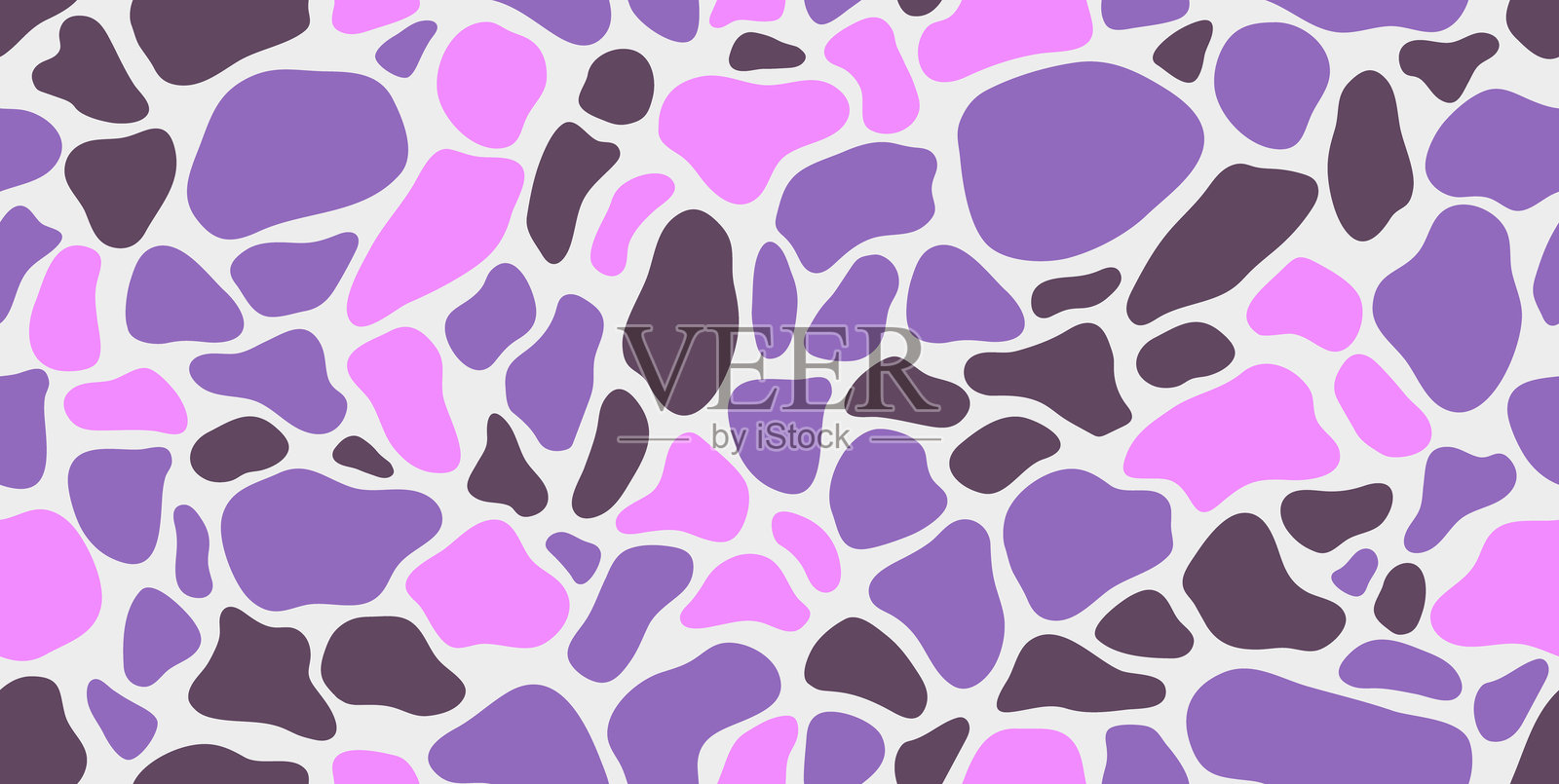 柔和色彩的时尚矢量图案用于纺织设计插画图片素材