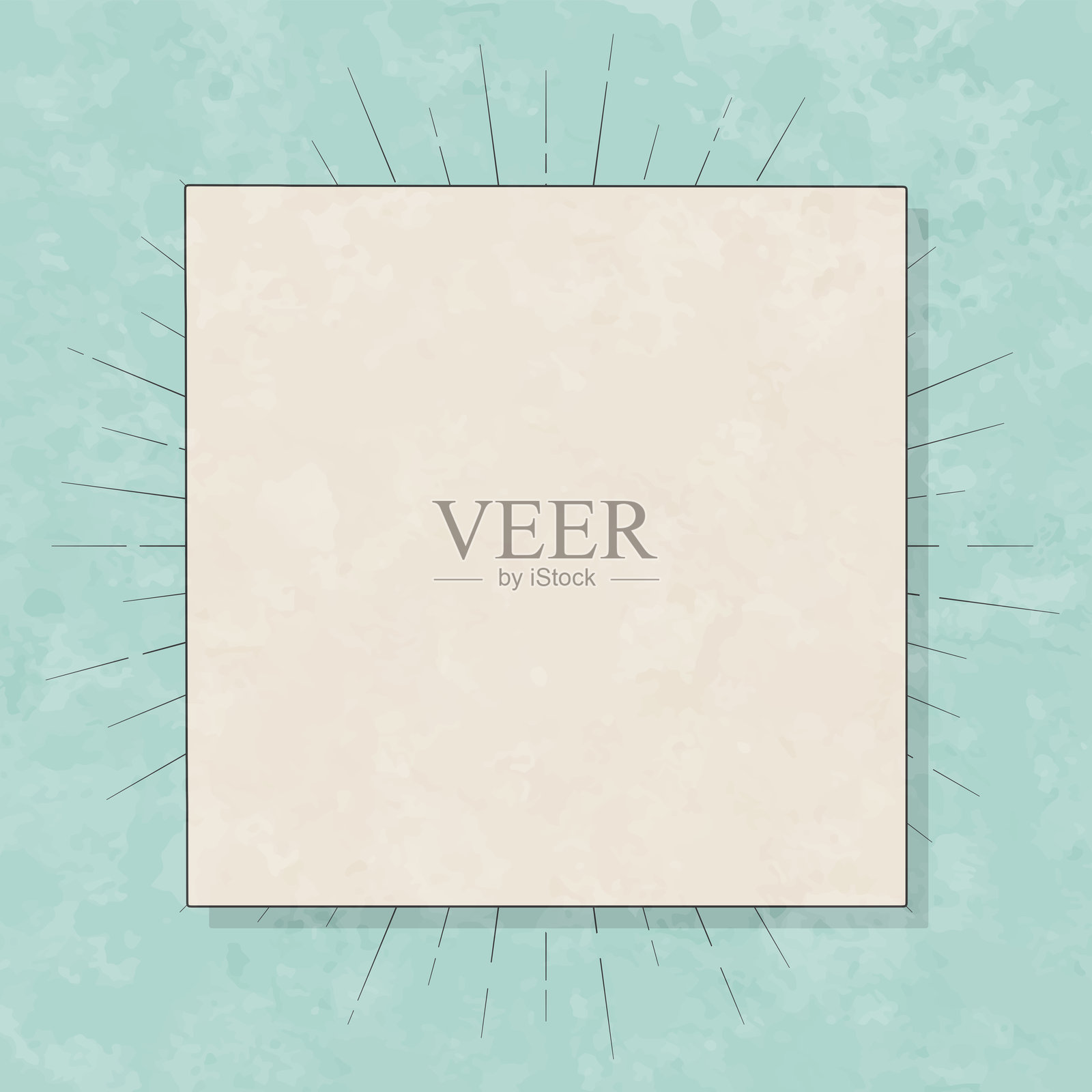 爱荷华州布恩县。复古风格地图 - 旧纹理纸张插画图片素材