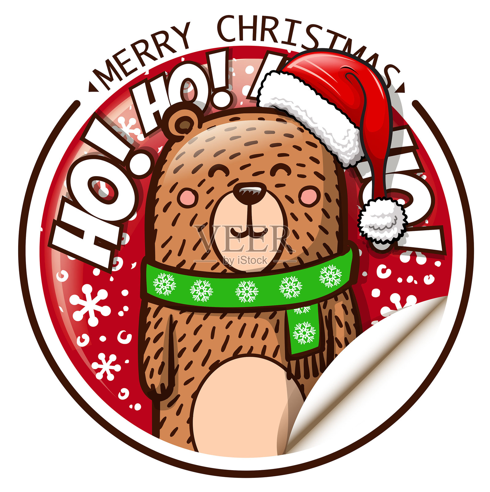 圣诞庆祝活动纸质海报插画图片素材