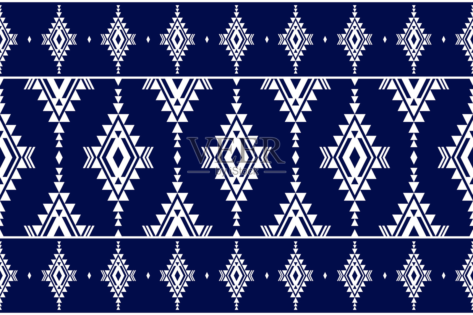 地毯部落图案艺术。几何民族无缝图案传统。美式、墨西哥风格。插画图片素材