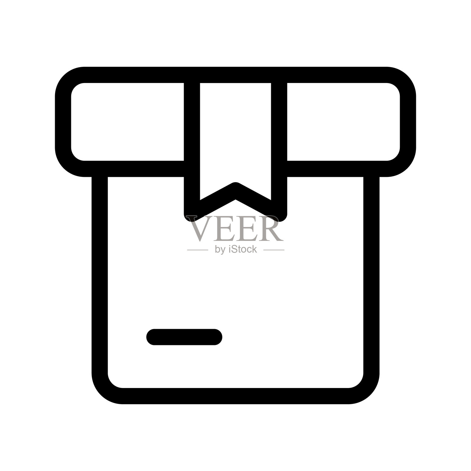 一个礼品盒，象征着商业中的奖励或激励插画图片素材