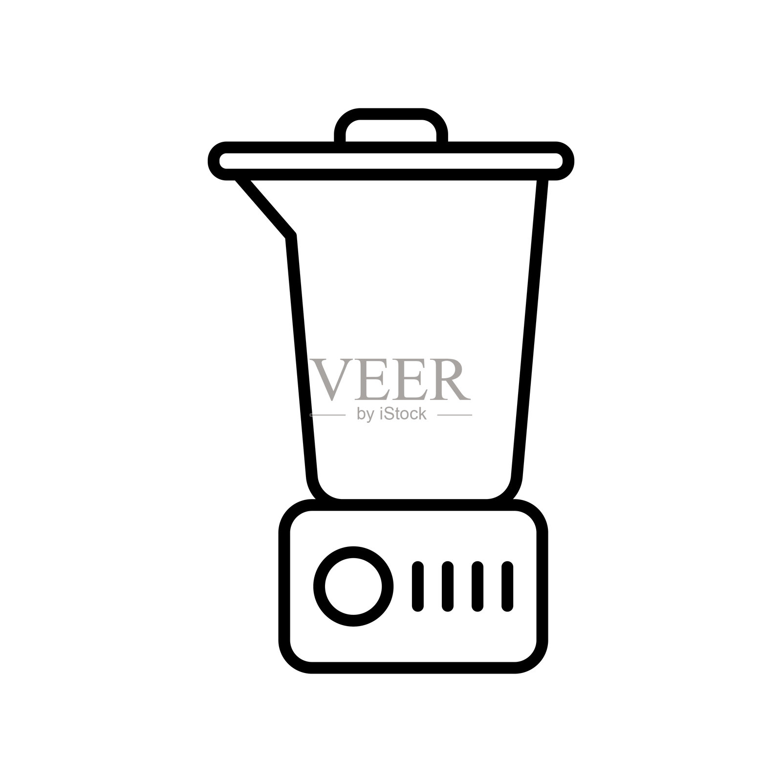 榨汁机图标矢量设计模板，简单而现代插画图片素材