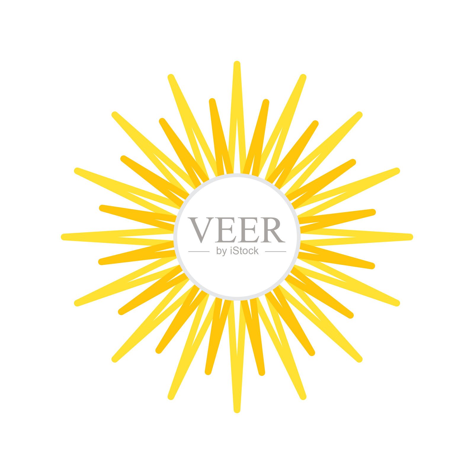 太阳标志模板图标插画图片素材