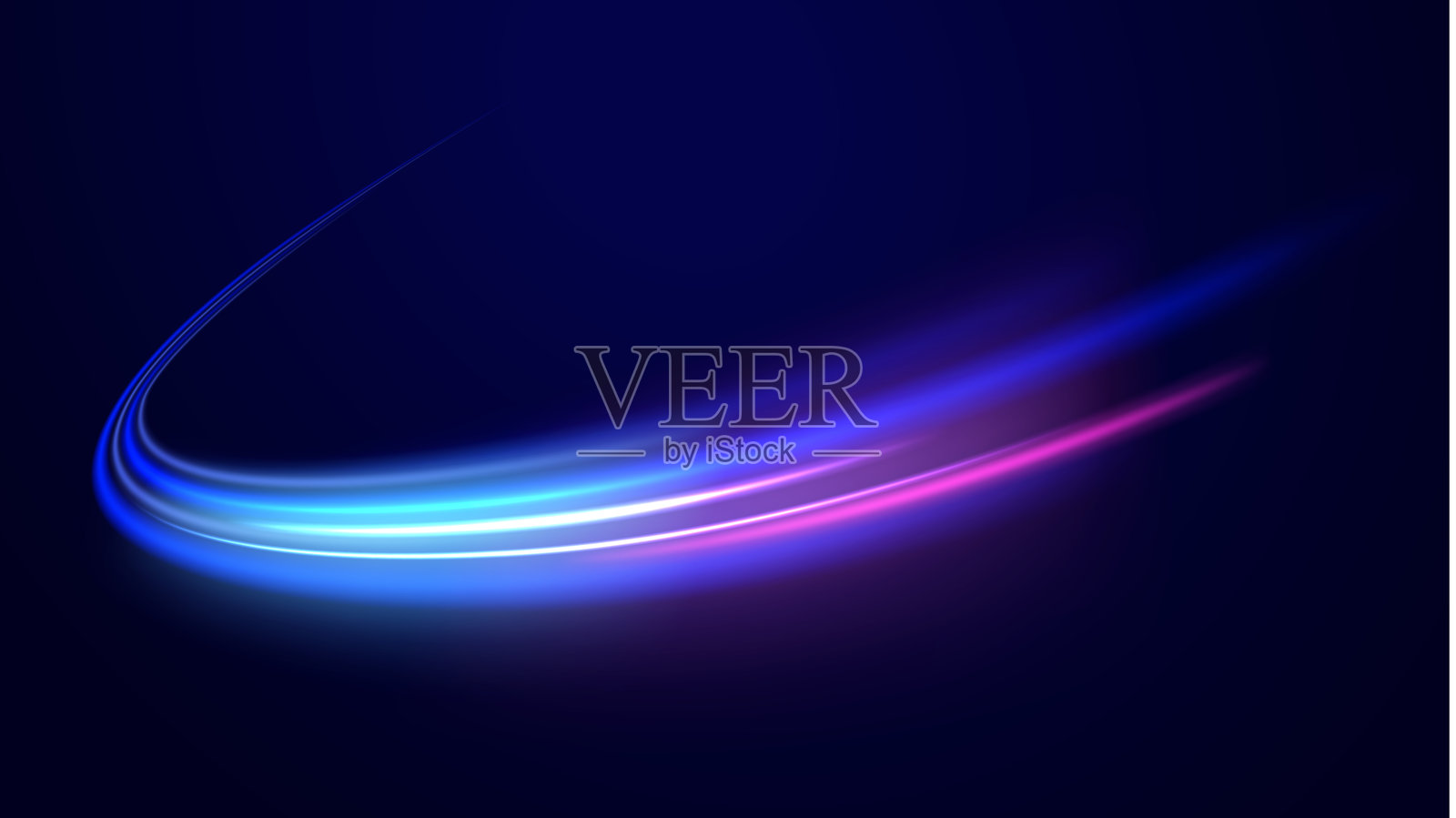 霓虹线插画图片素材