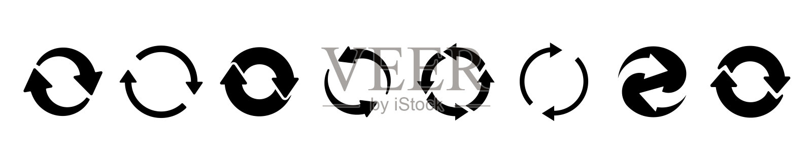 重新加载图标集。刷新图标。插画图片素材