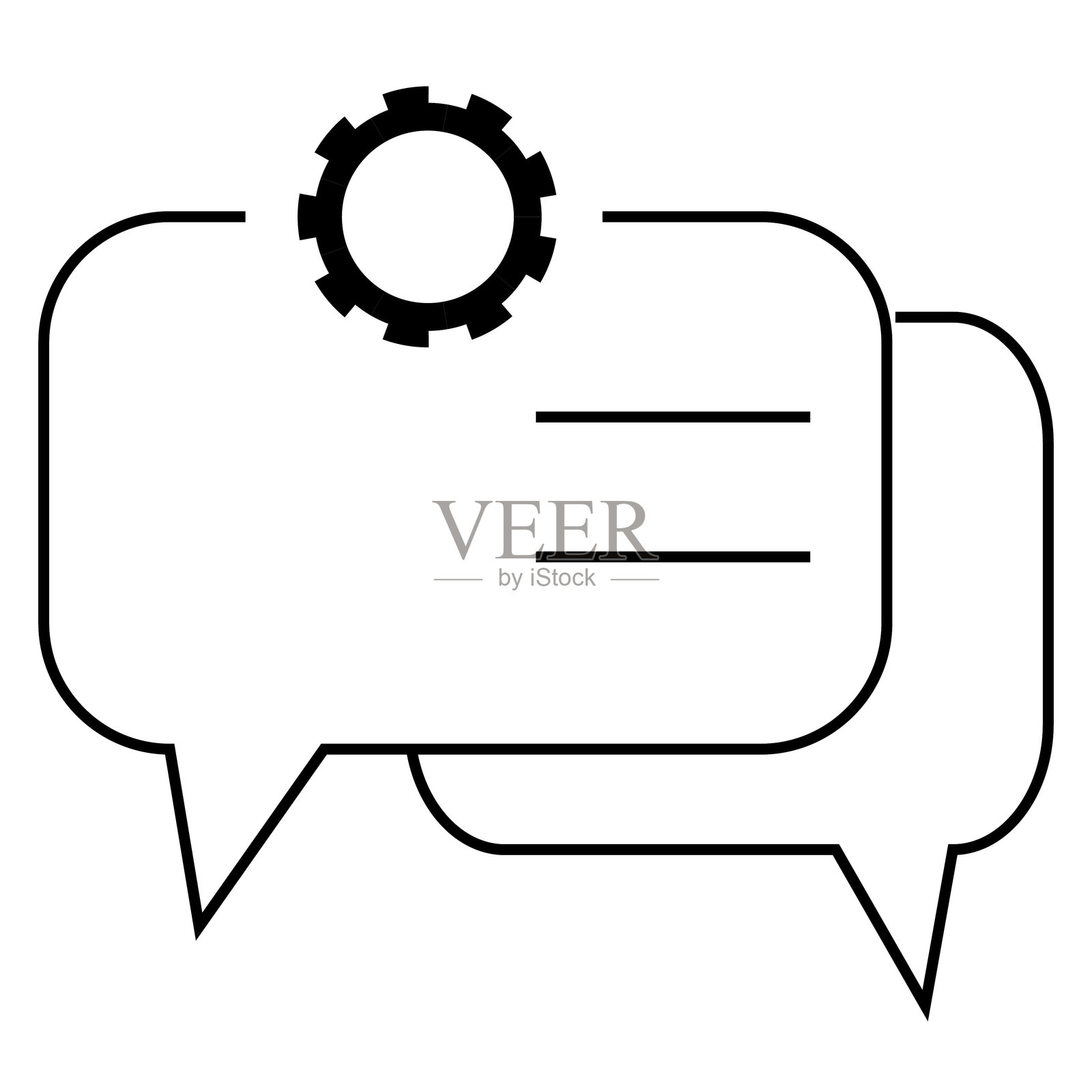 工程讨论矢量图标符号图形，独立标志，网页图标设计插画图片素材