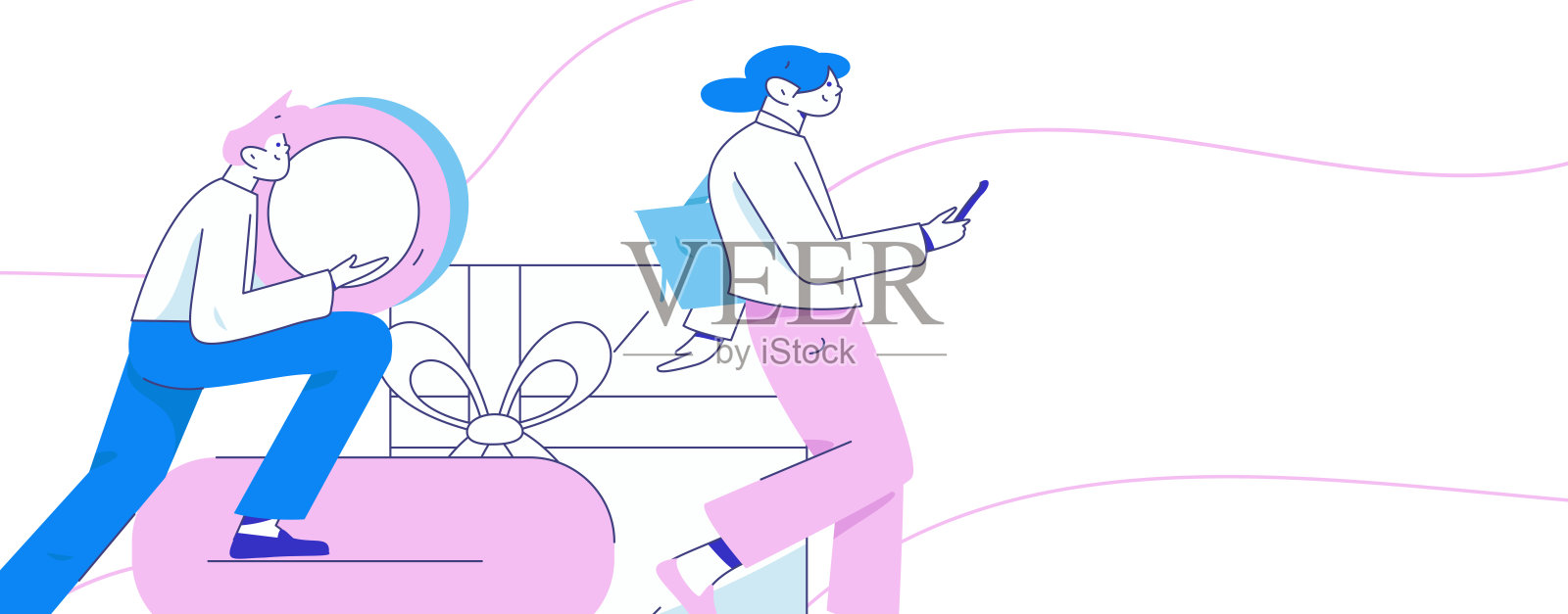 互联网金融管理投资扁平化矢量概念操作手绘插图插画图片素材