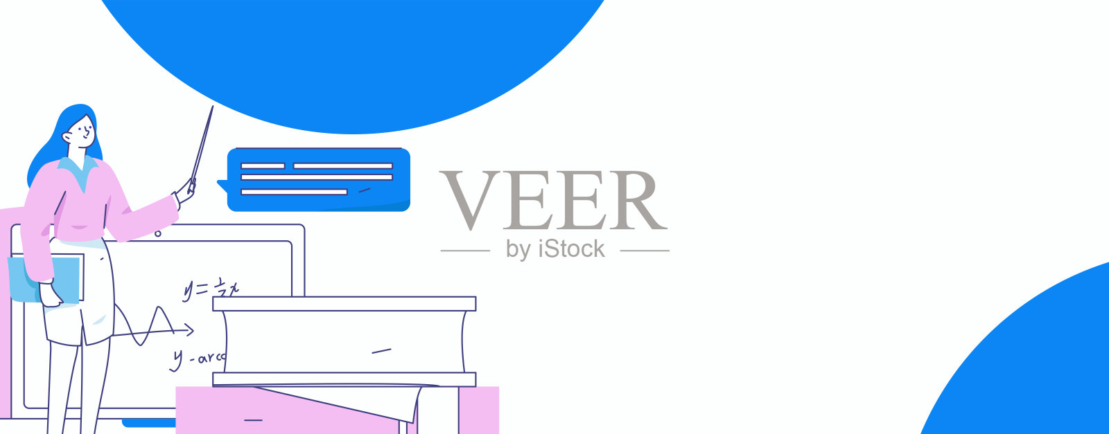 教育与学习的人物扁平矢量概念手绘插图插画图片素材