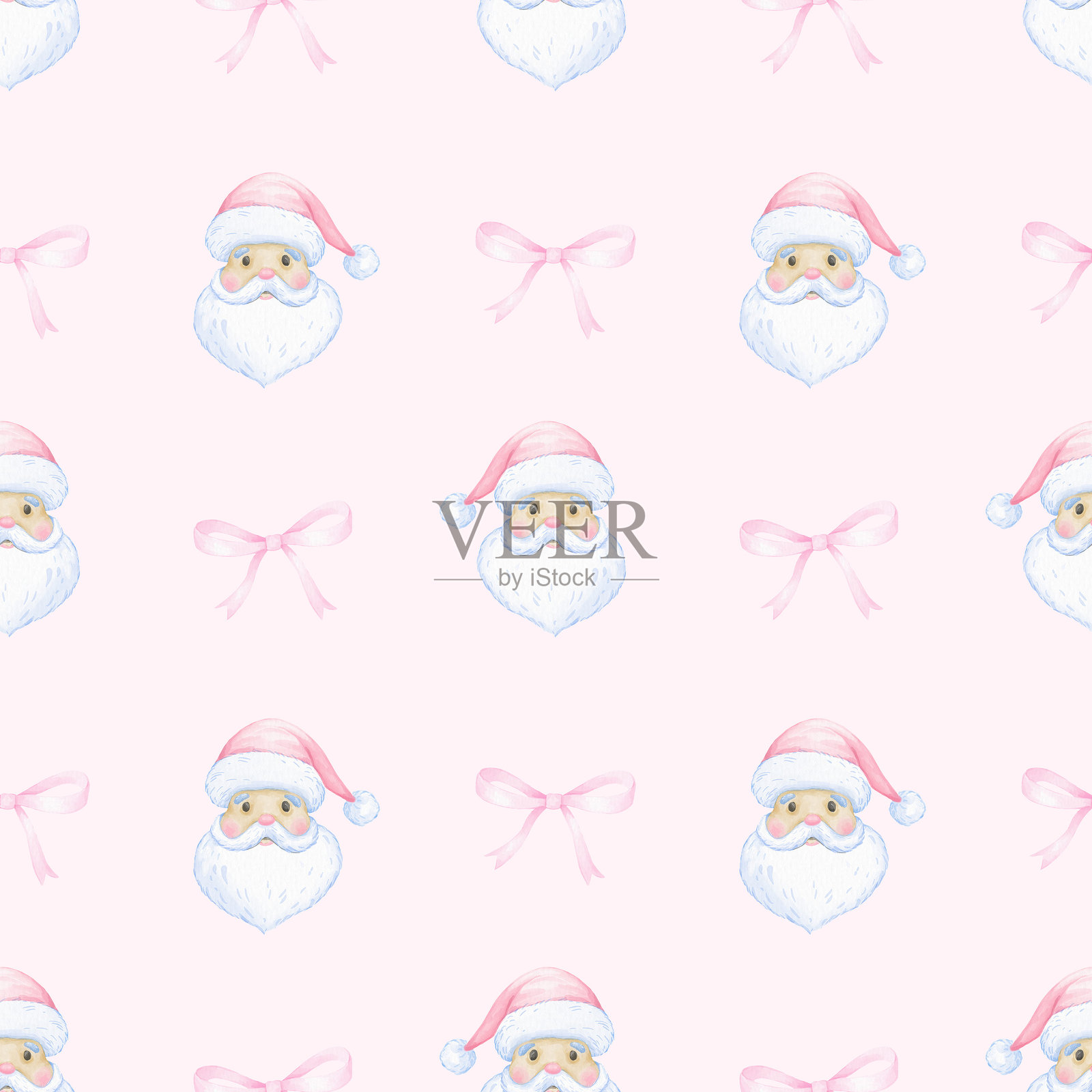 圣诞老人，鞠躬2插画图片素材