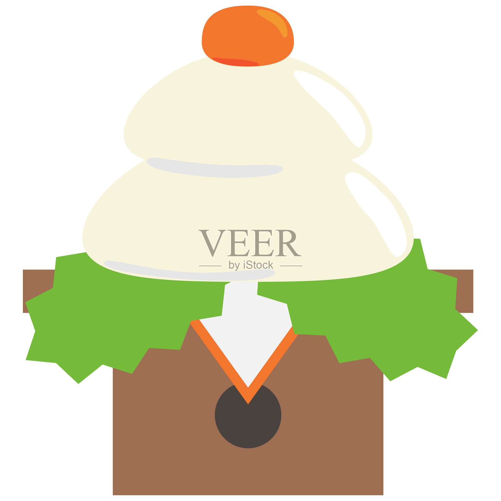 简单的镜饼插图素材插画图片素材