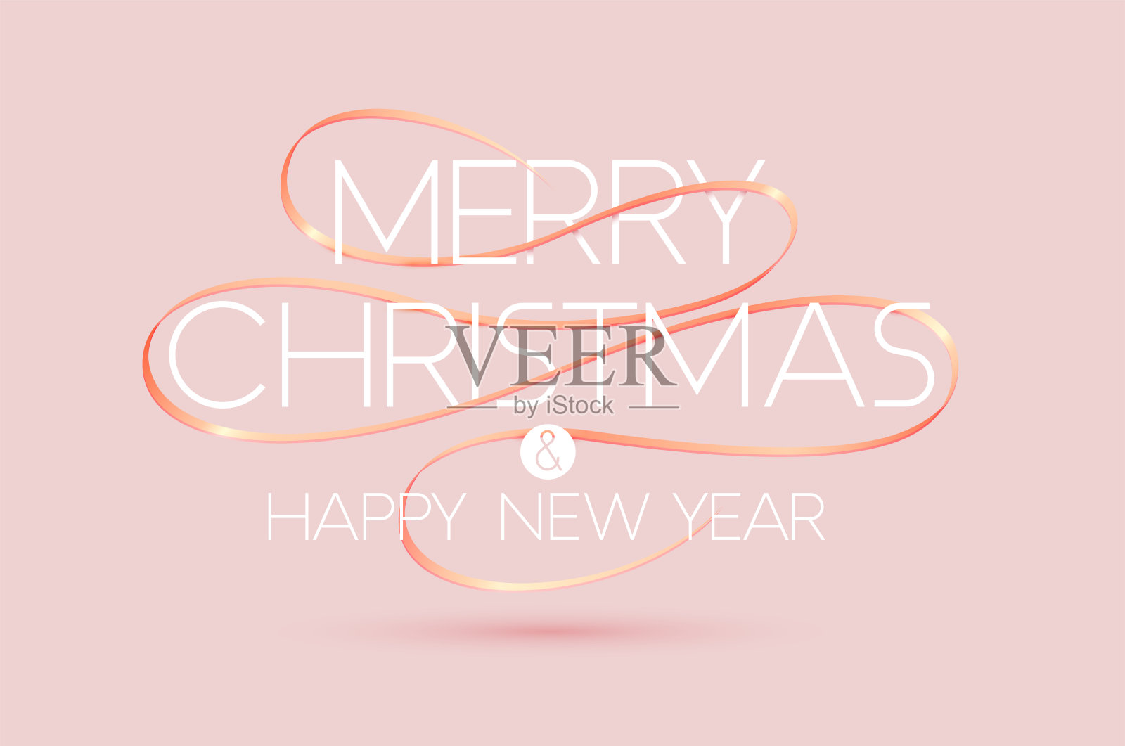 圣诞快乐字母设计。插画图片素材