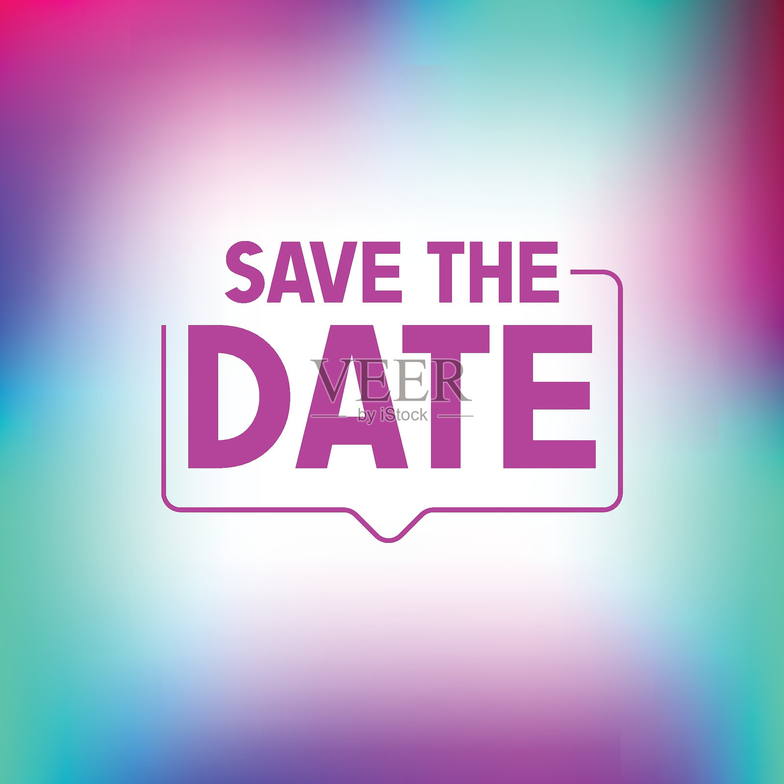 保存日期设计。可用于商业、营销和广告，婚礼邀请、生日或其他特殊活动。插画图片素材