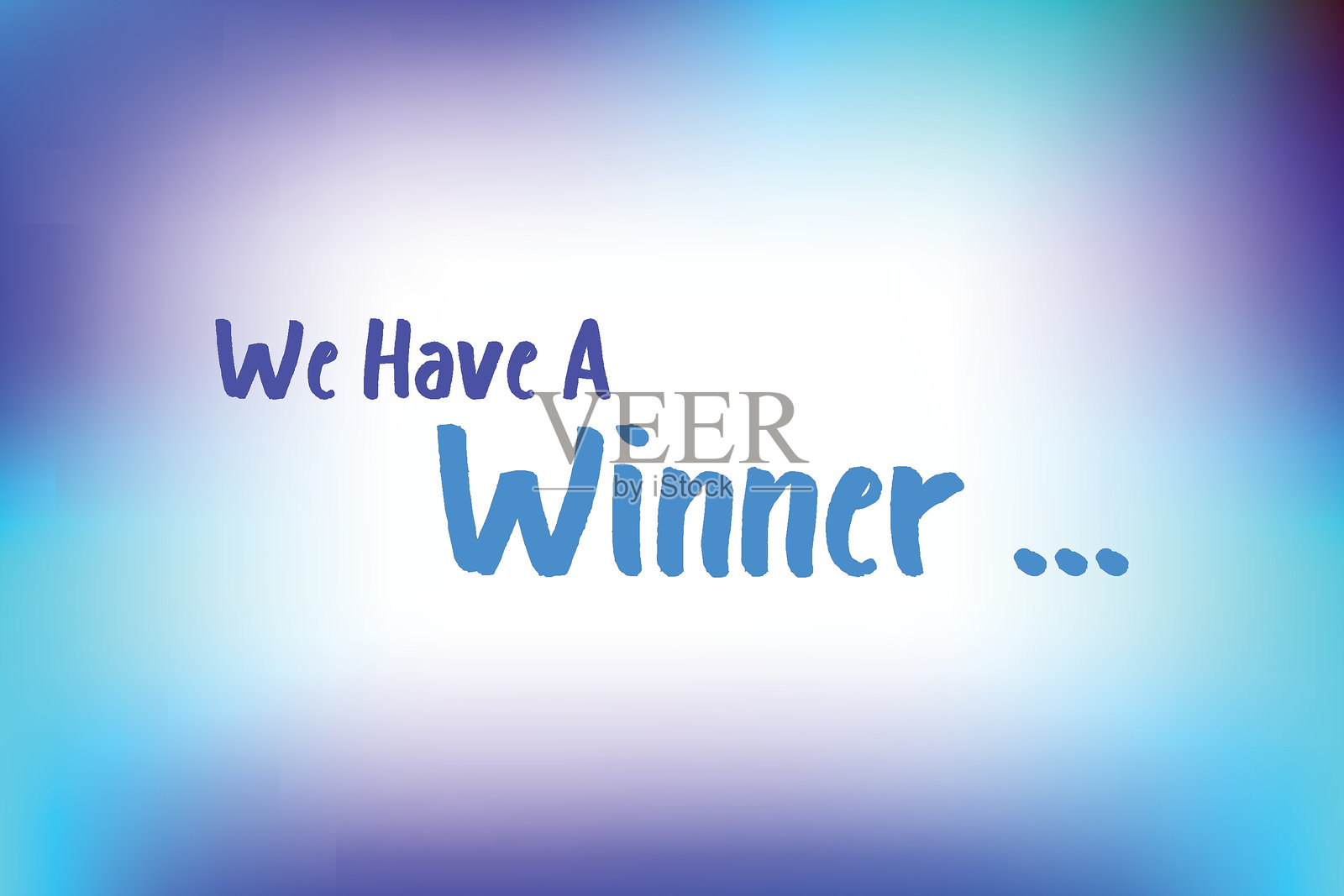 我们有赢家！卡片设计背景插画图片素材