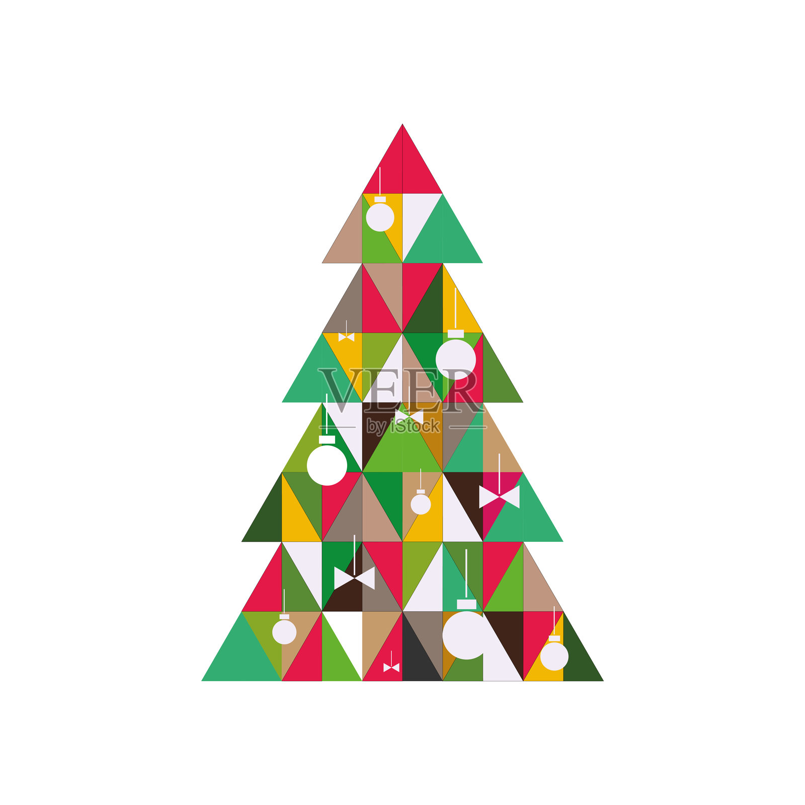 圣诞树插画图片素材