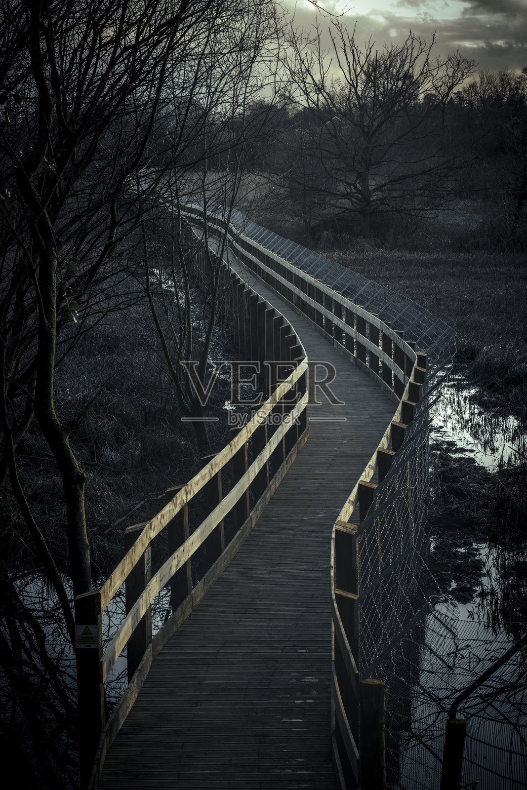 老河床上的桥照片摄影图片