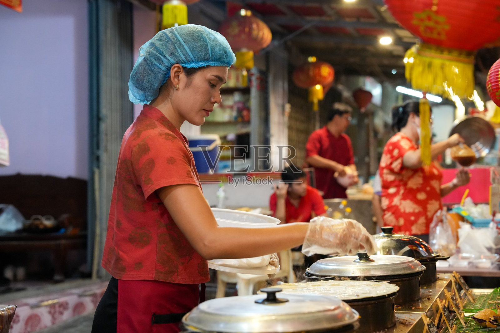 泰国春武里府芭提雅区的查克瑙市场照片摄影图片