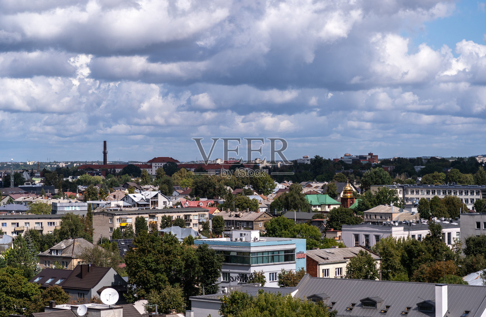 考纳斯的老城区，历史建筑，老城区的旅游中心，编辑图片照片摄影图片