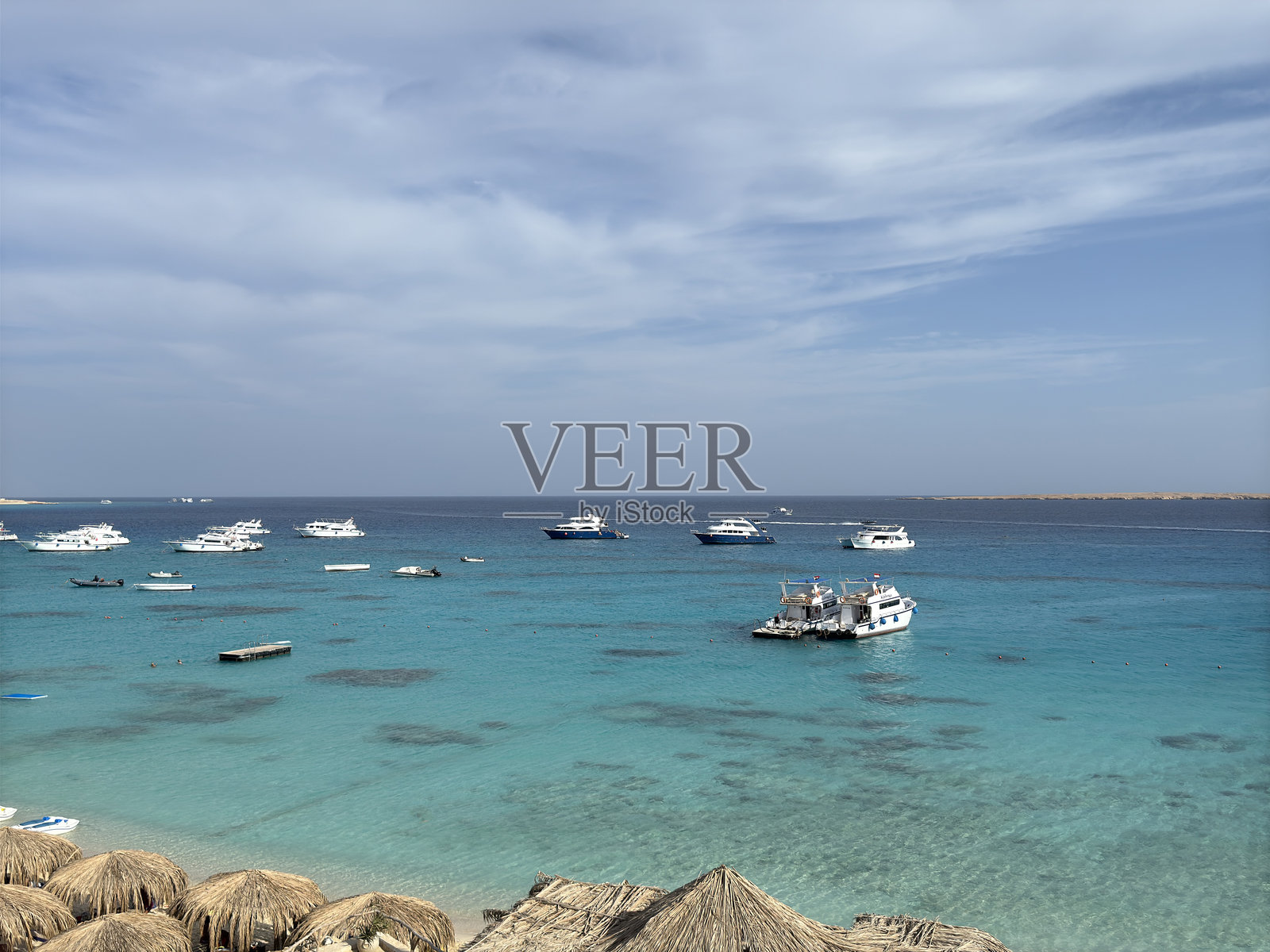 埃及红海的马哈玛亚岛全景照片摄影图片