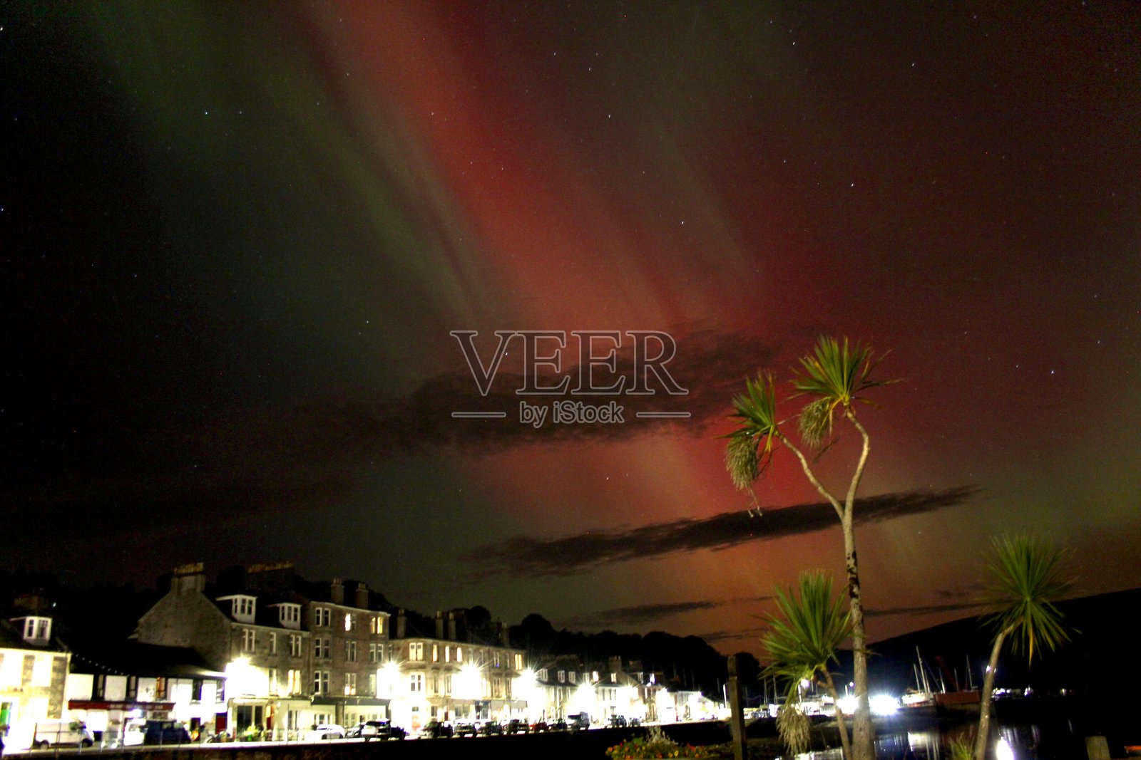 波特班纳廷的极光照片摄影图片