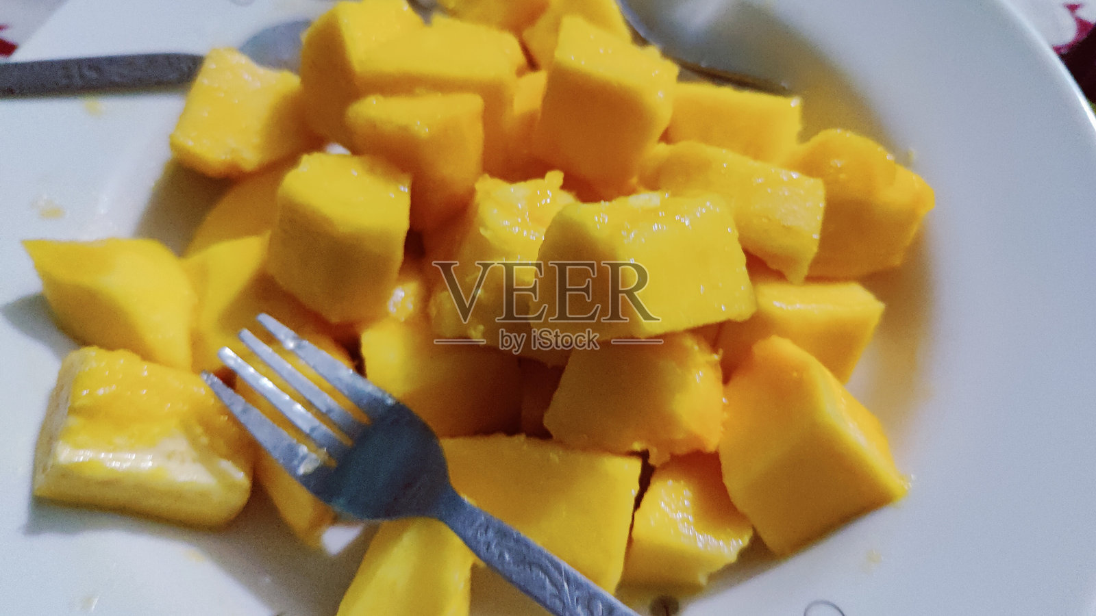 芒果果肉切片照片摄影图片
