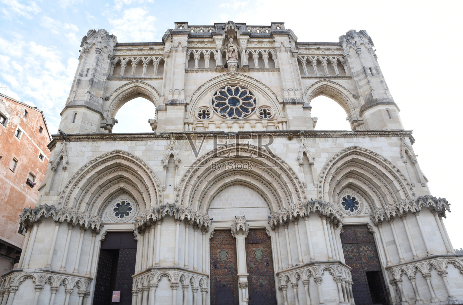 库恩卡大教堂的外立面（西班牙）照片摄影图片