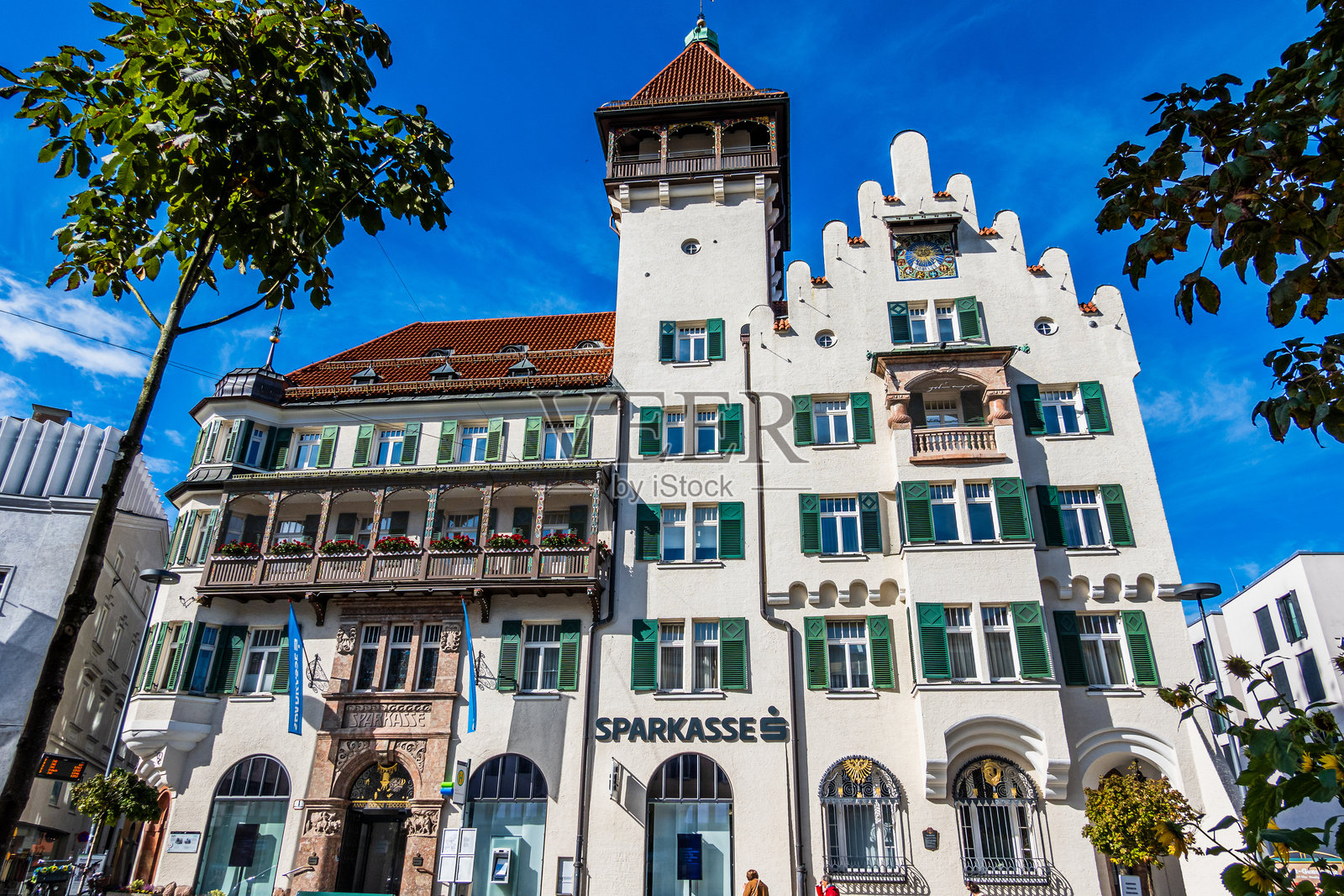 奥地利库夫施泰因的著名古镇照片摄影图片