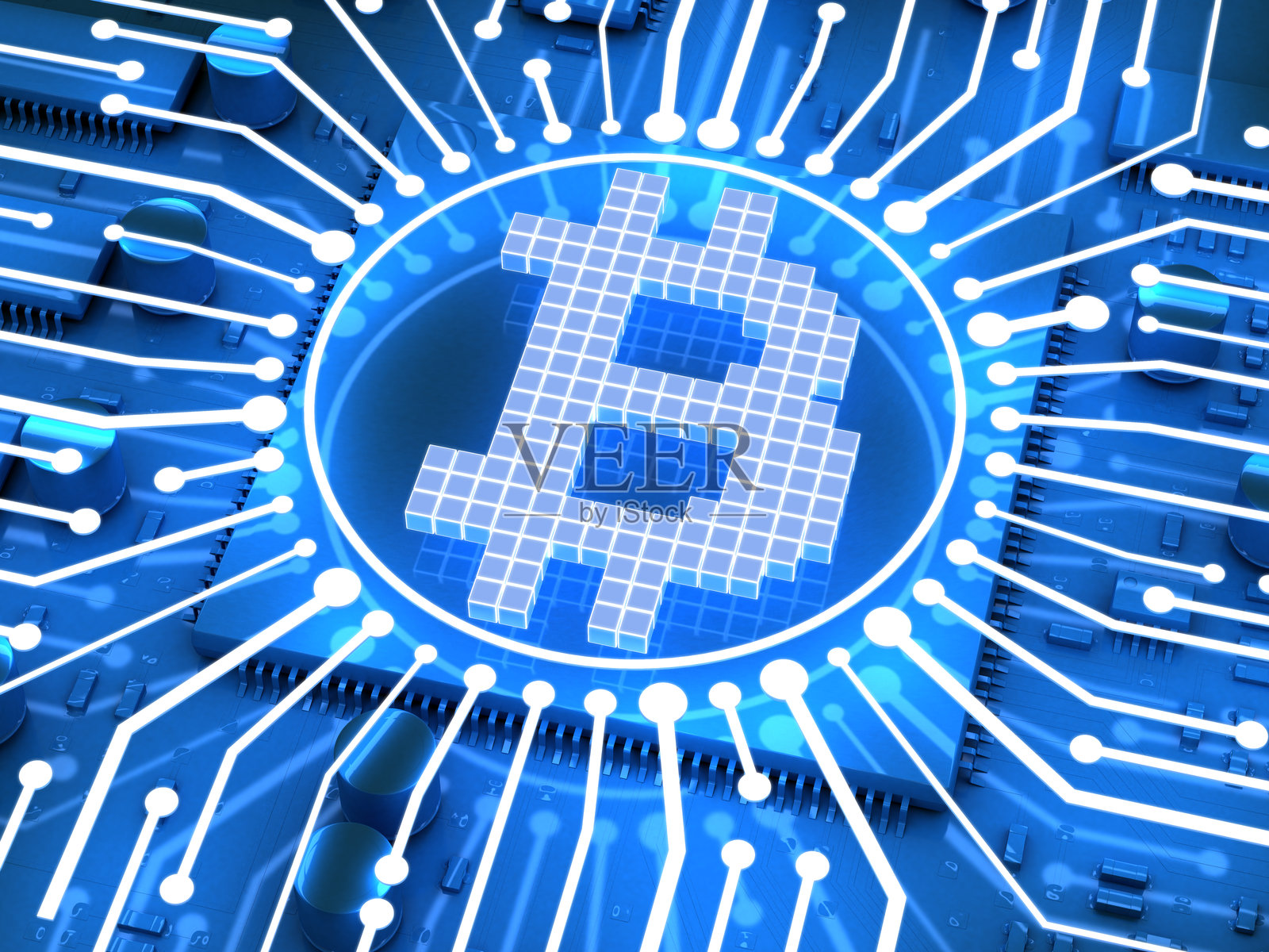 比特币符号照片摄影图片