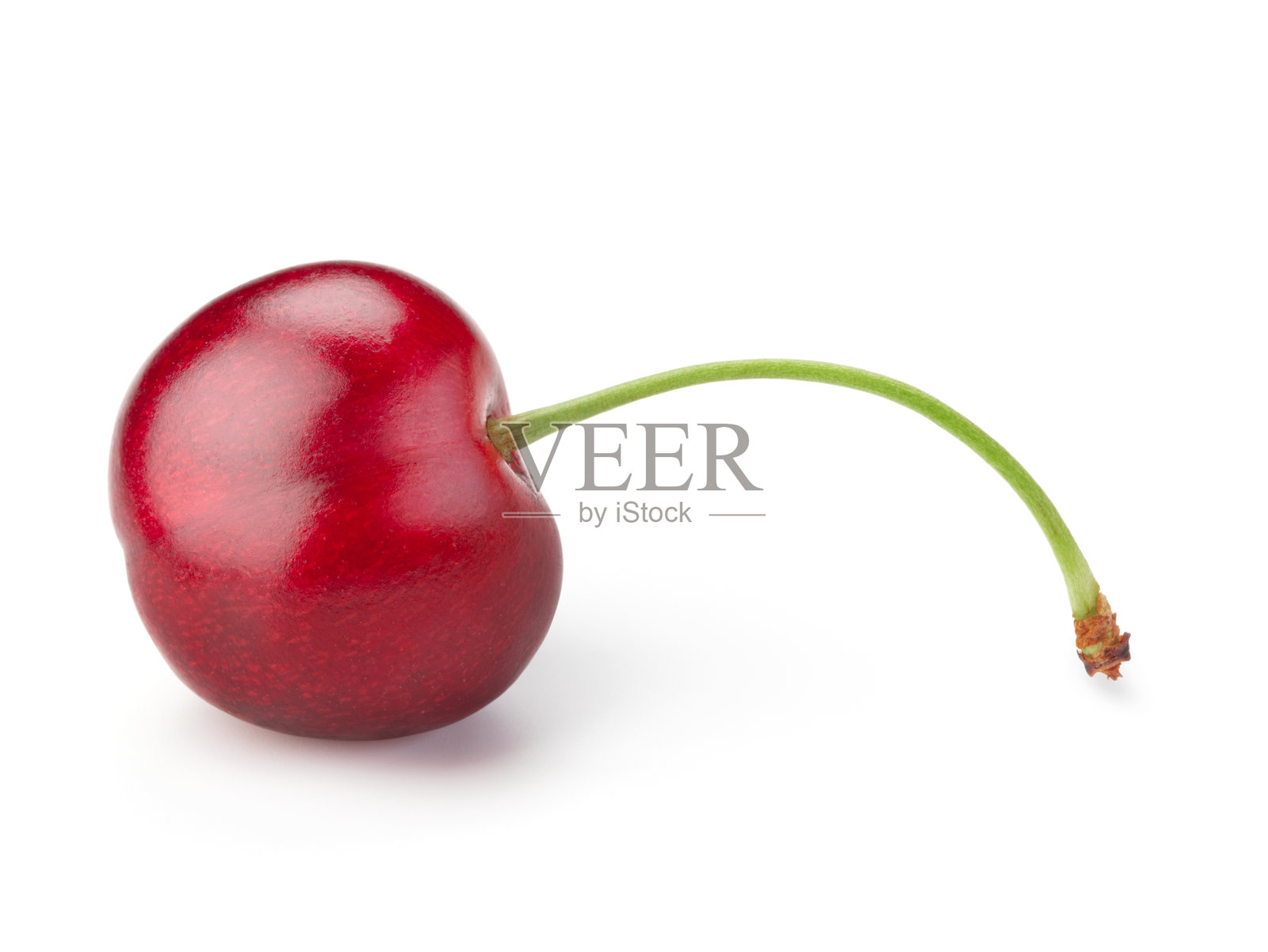 新鲜樱桃在白色背景上照片摄影图片