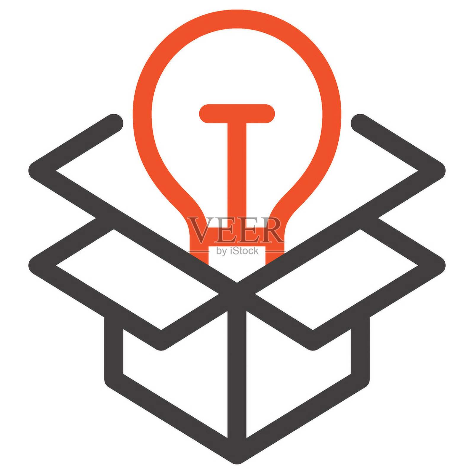 跳出框框思考插画图片素材