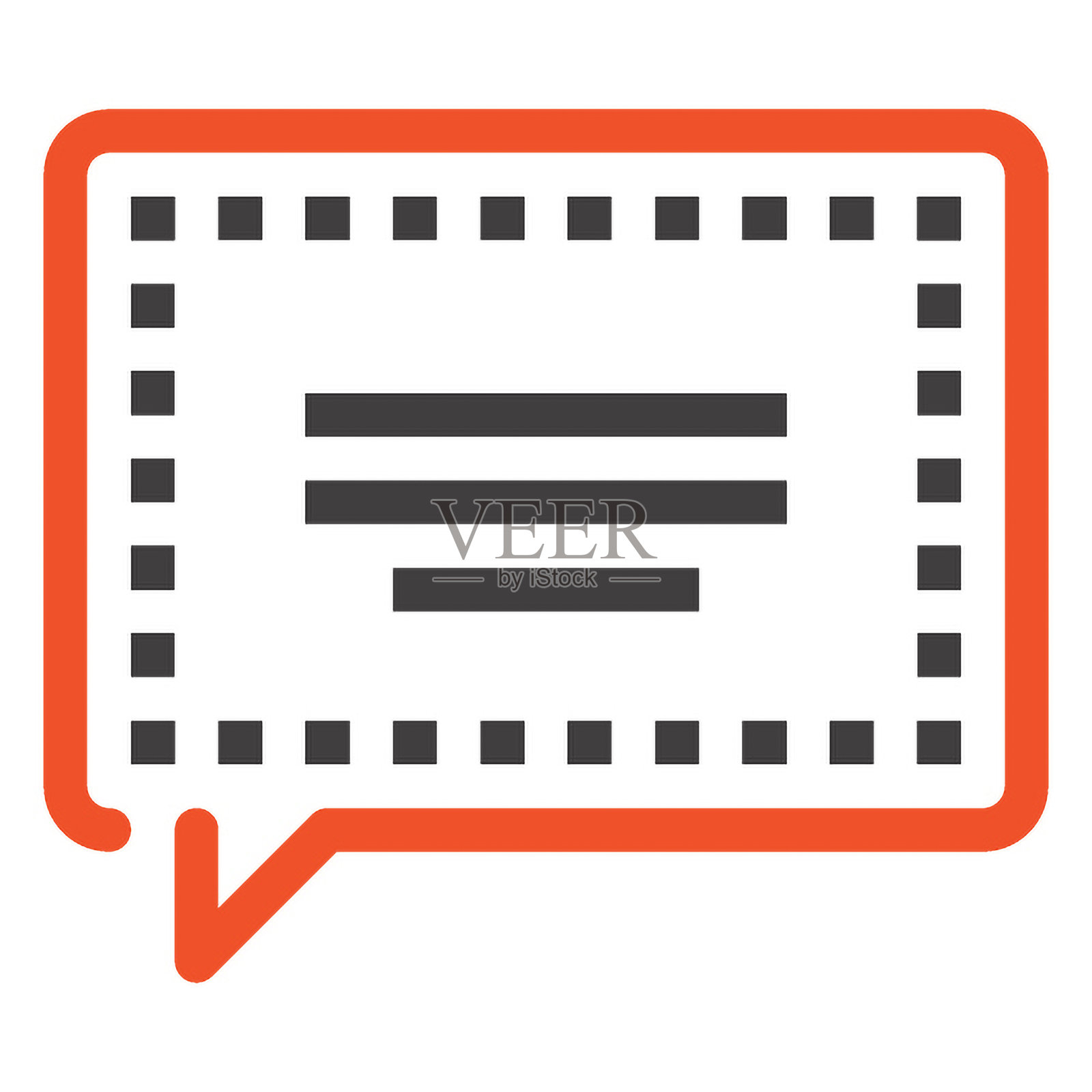 消息气泡图标插画图片素材