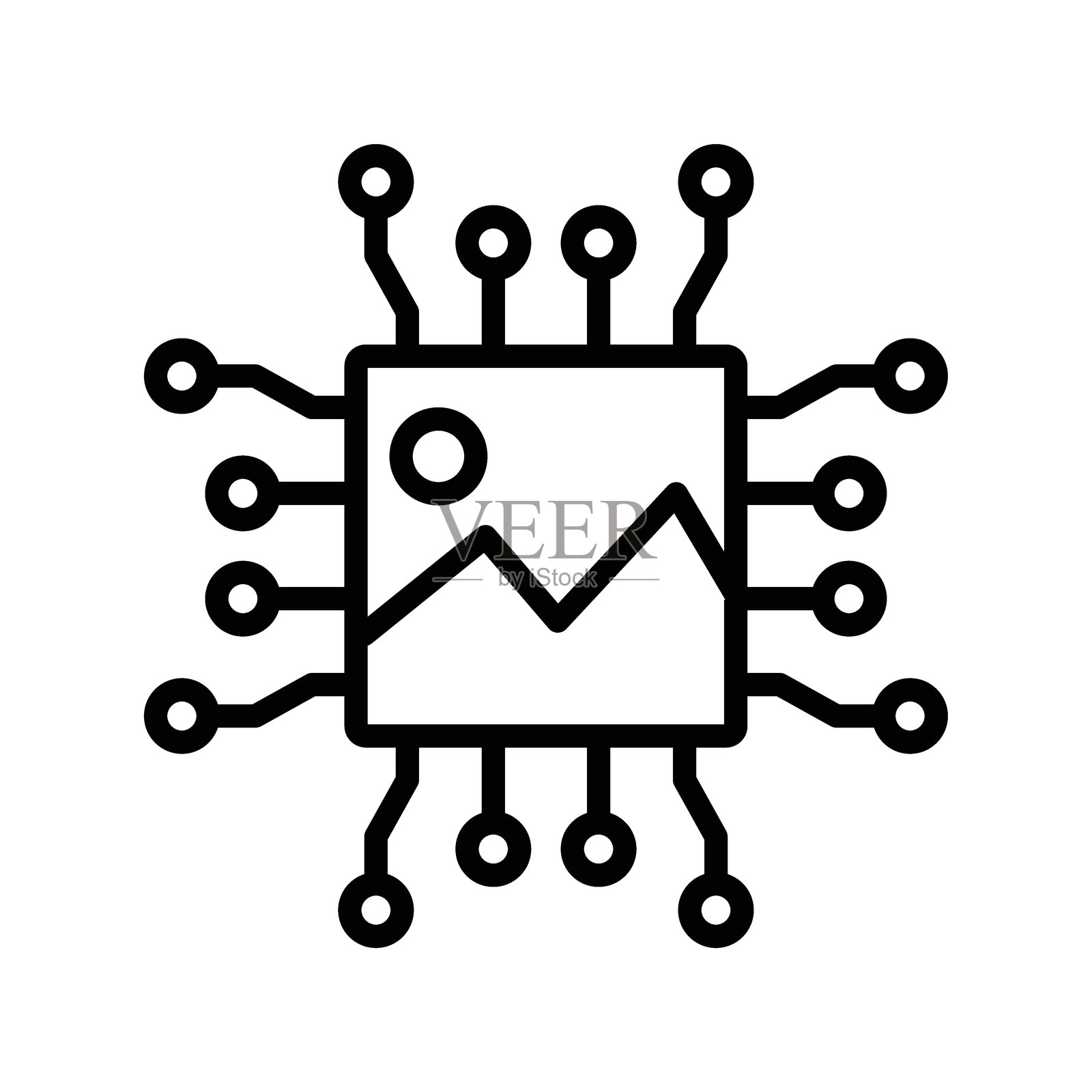 人工智能图像生成图标矢量图插画图片素材