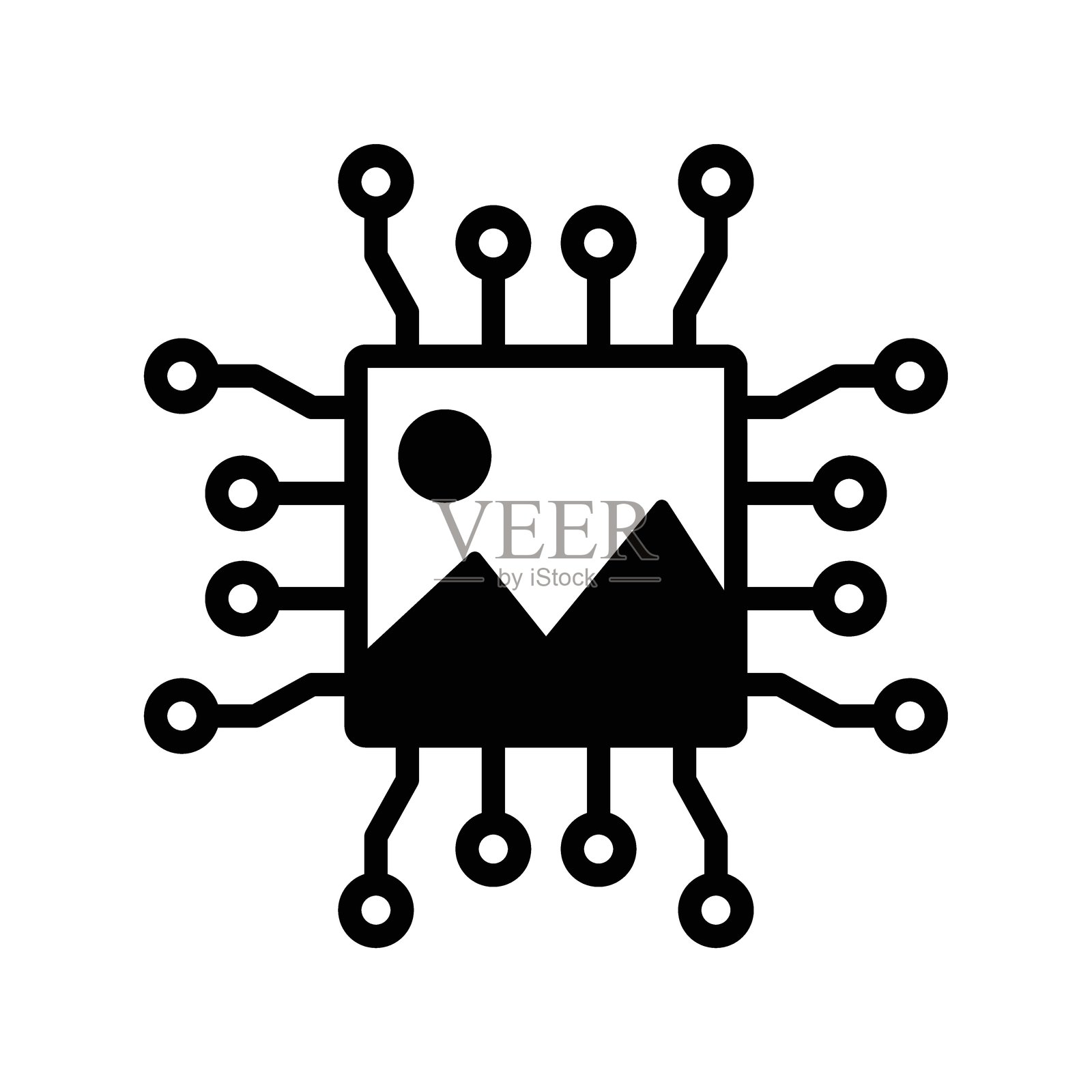 人工智能图像生成图标矢量图插画图片素材