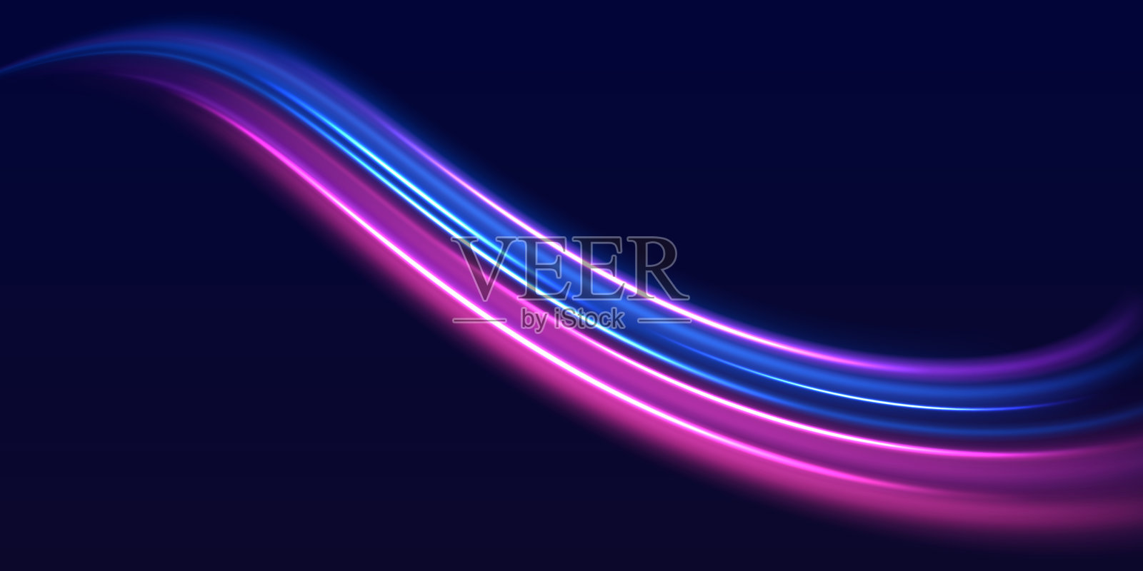 霓虹灯光线轨迹插画图片素材