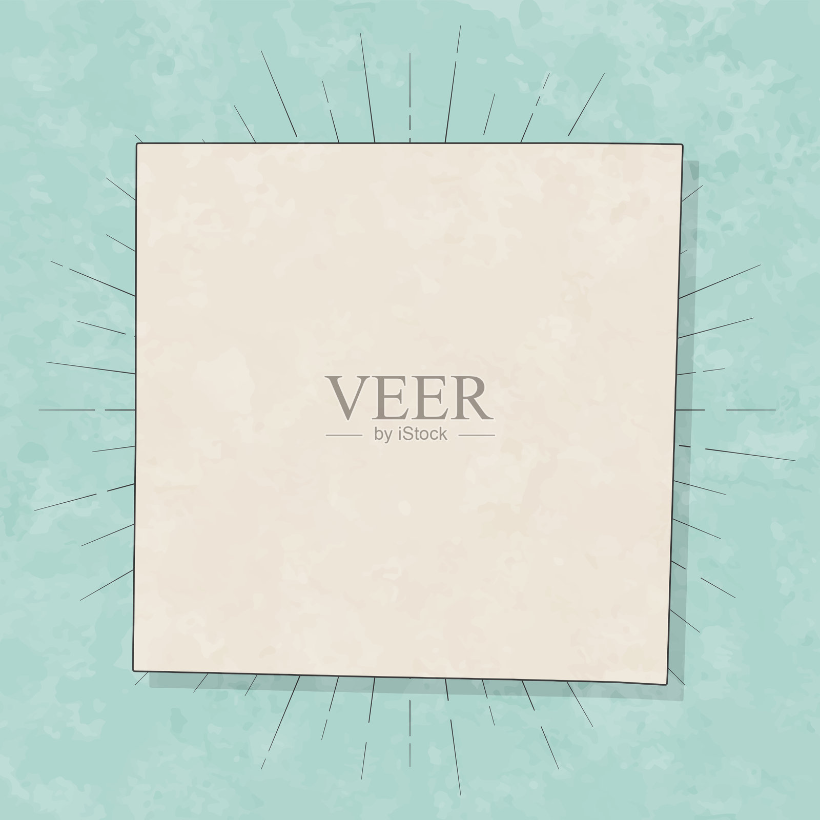 德克萨斯州怀斯县。复古风格地图 - 旧质感纸张插画图片素材