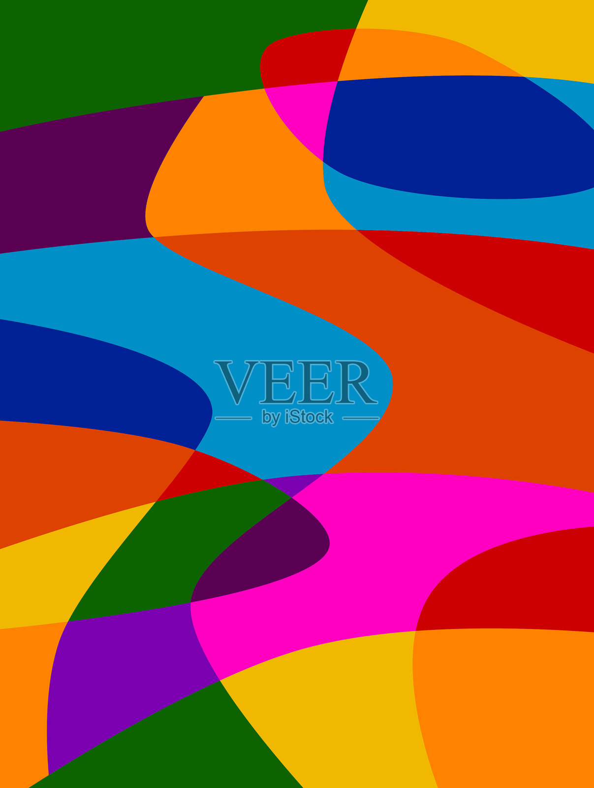 抽象风景图案插画图片素材