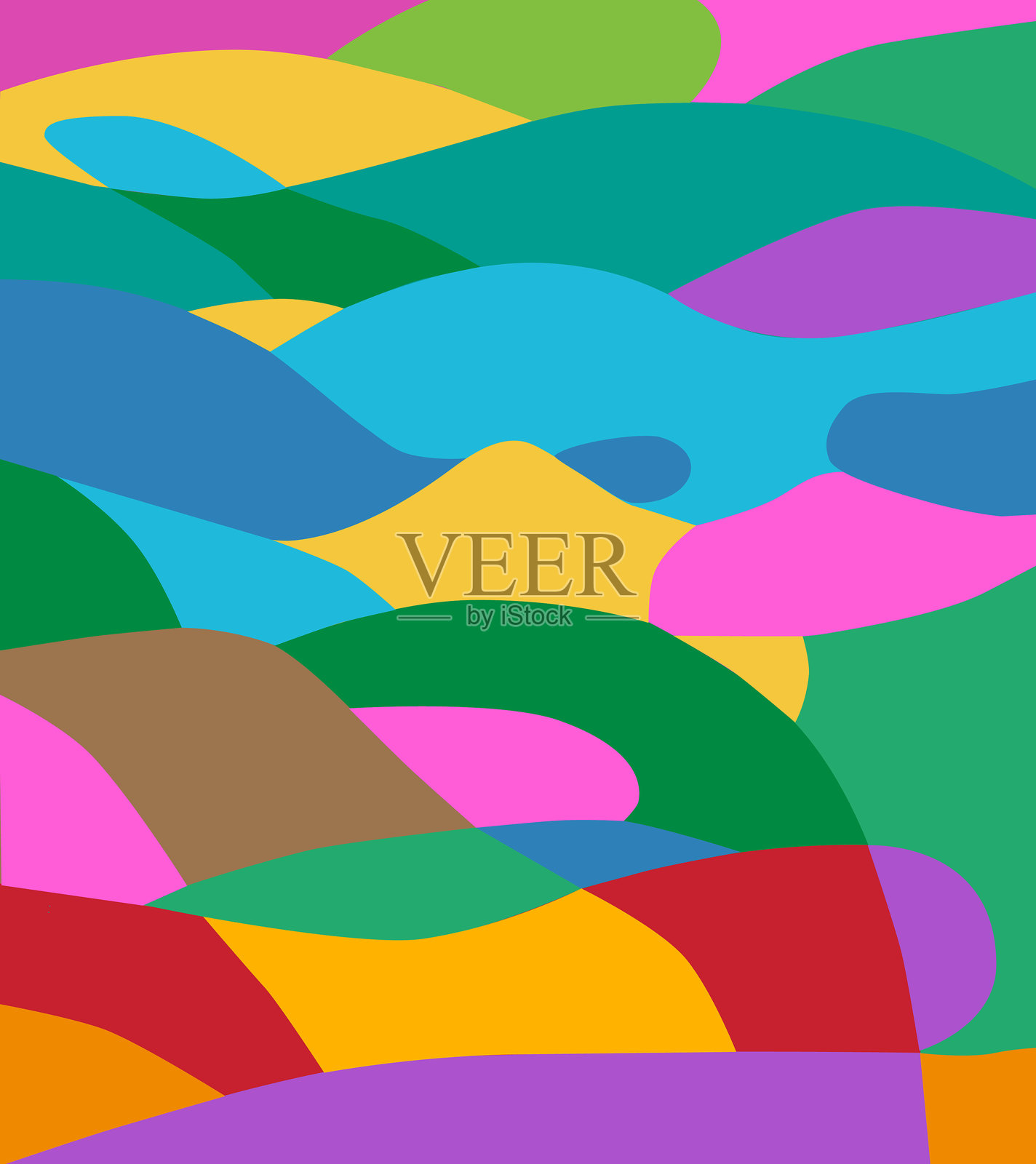 抽象风景图案插画图片素材